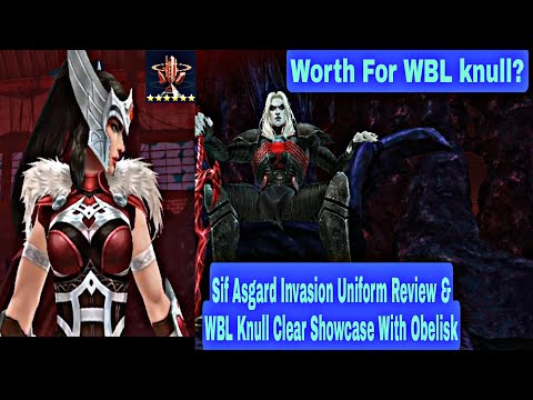 Sif Asgard Invasion Uniform Review & WBL Knull Clear Showcase With Obelisk - Marvel Future Fight