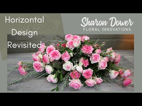 How to Make a Horizontal Design  - Long and Low Table Arrangement - Wedding Table Arrangement