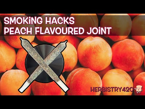 Peach Flavored Joint: 3-Step Fruit Smoking Hack