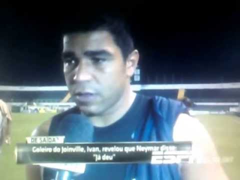 NEYMAR AFIRMA EM CONVERSA COM JOGADOR DO JOINVILLE Q NAO JOGA MAIS NO SANTOS