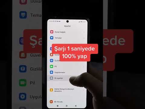 Şarjı bir saniyede %100 yap