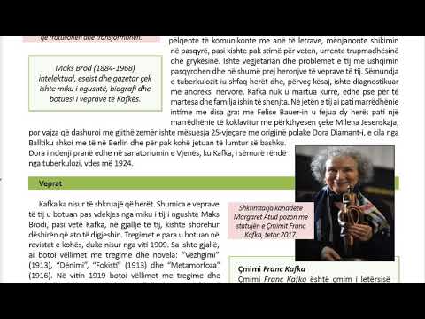 Letersia Berthame 12 Mesimi 2 1 Jeta dhe vepra e Franc Kafkës