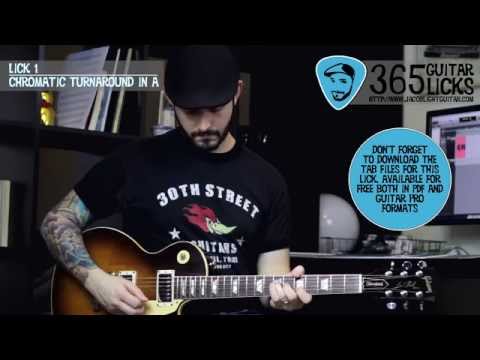 Lick 1/365 - Chromatic Turnaround in A | 365 Guitar Licks Project
