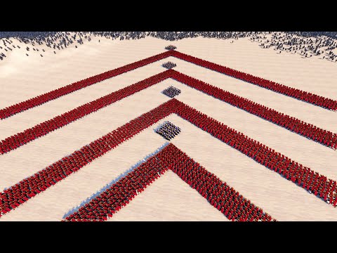 SPARTANS & GOLDEN KNIGHTS AGAINST 55,000 MEDIEVAL ARMY ULTIMATE EPIC BATTLE SIMULATOR UEBS