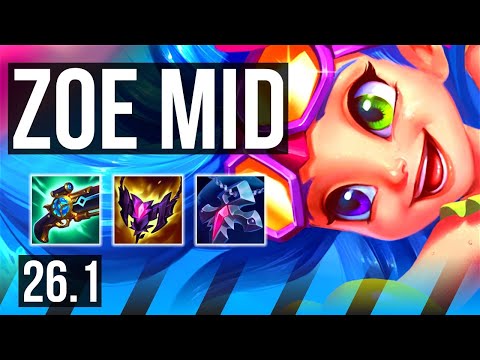 ZOE vs SYNDRA (MID) | KR Challenger | 26.1