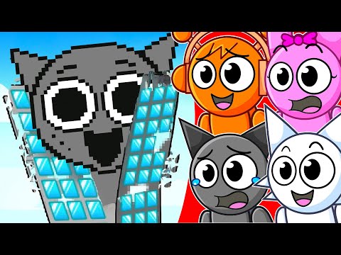 Sprunki Squad vs GIANT BUILDINGS?!