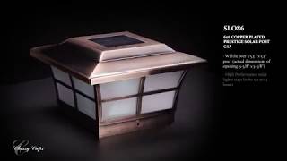 Watch A Video About the Prestige Copper Plated Large Outdoor Solar LED Post Cap