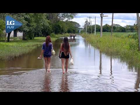 Las lluvias provocaron anegamientos en Monteagudo y cortaron el tránsito en las rutas 321 y 322