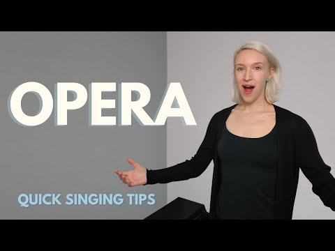 Quick Singing Tips | Opera. How to sing with a more classical sound.