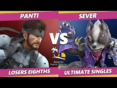 Abierto Puerto Vallarta Losers Top 8 - Panti (Snake) Vs. SeveR (Wolf) SSBU Ultimate Tournament