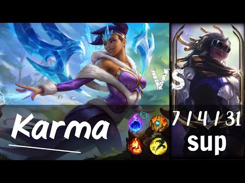 Karma Support vs Senna - Challenger Replay KR