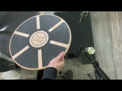 EVO KYE Balance Board (rund) mit Anti-Rutsch-Unterlage, hochwertigen Holz  | Unboxing & Test