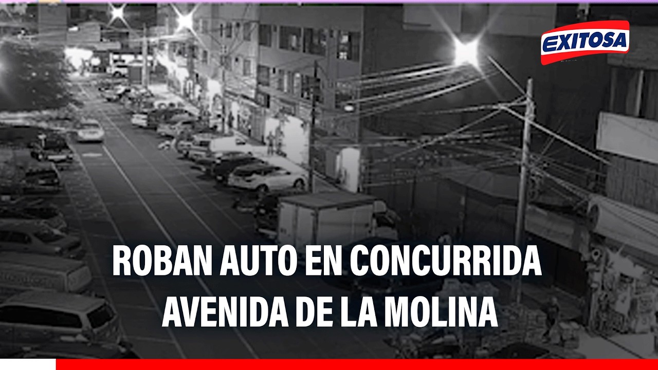 🔴🔵ROBAN AUTO EN CONCURRIDA AVENIDA DE LA MOLINA