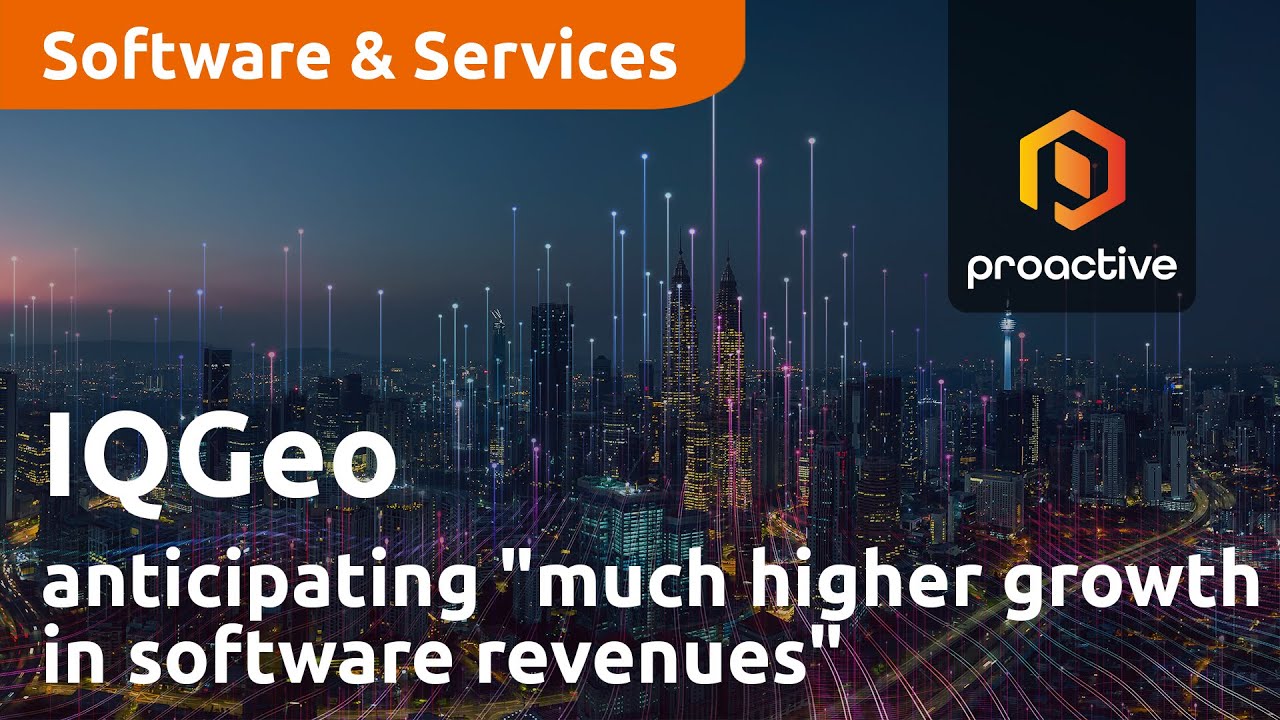 IQGeo Group anticipating "much higher growth in software revenues"