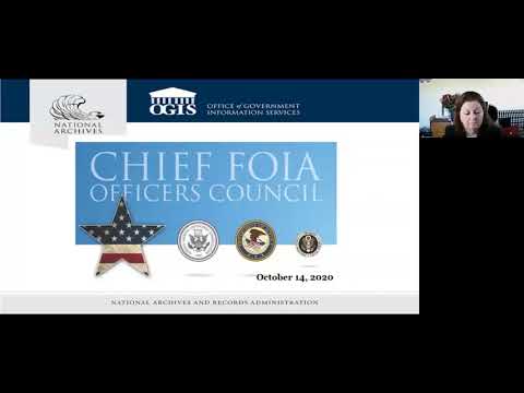 Chief FOIA Officers Council Meeting Recording - October 14, 2020