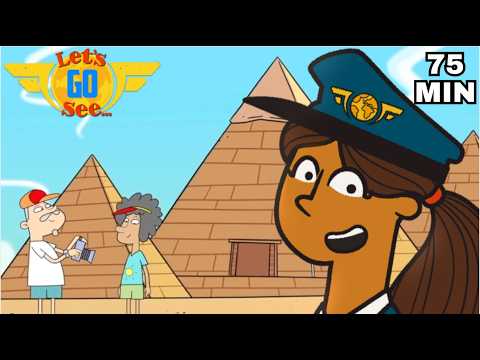 Where Will Pilot Polly & Pilot Ollie Land in Egypt? 🏜️ | Amazing Pyramids Adventure for Kids 🌍 - Kingdom Kids Zone, Little Learners - Let's Go See