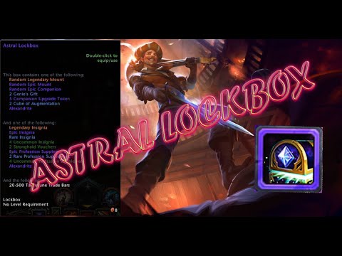 Neverwinter Mod 21 - 380 Astral Lockbox Opening / Astral Lockbox Drops