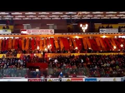 Úvodní choreo Dukly:  ČF7 HC Dukla Jihlava - Rytíři Kladno 3:2