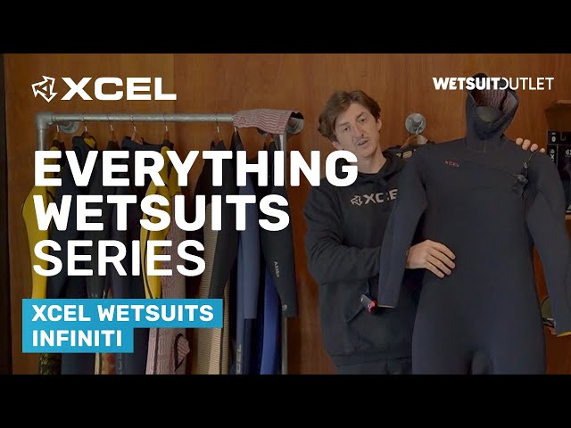 2026 Xcel Mens Infiniti 5/4mm Chest Zip Wetsuit MN54Z2L4 - Black