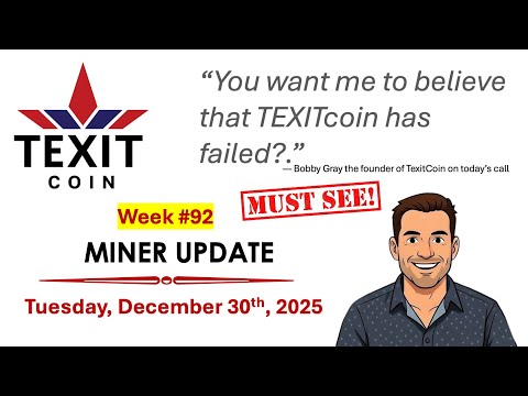 TEXITcoin Miner Update | Big Changes 12/30/25