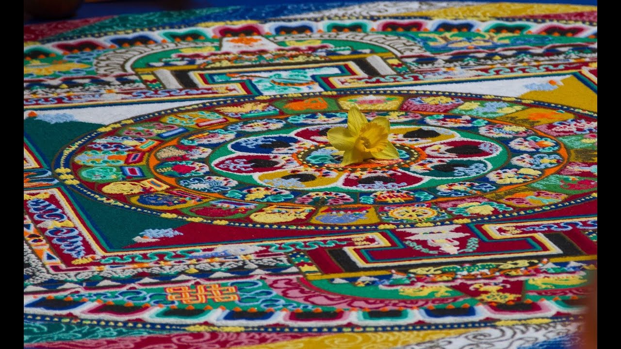 Tibetan Sand Mandala Time-Lapse @ Stockton University