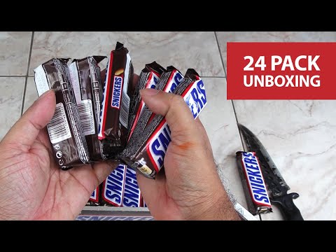 Snickers 24-pack Unboxing