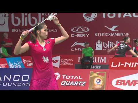TOTAL BWF World Championships 2015 | Badminton Day 4 R16 M9-WS | Fan vs Int