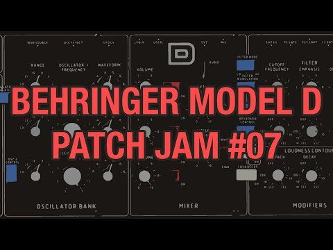 Behringer Model D Jam #07 - Chords & 3 Way Filter Modulation