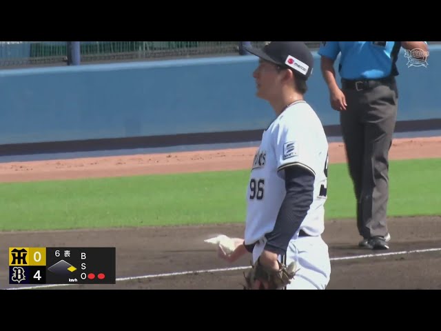【ファーム】ルーキーの右腕が唸る!! バファローズ・高島泰都 6回82球無失点の好投!! 2024年7月17日 オリックス・バファローズ 対 阪神タイガース