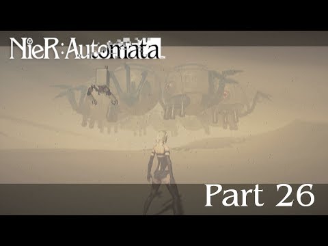 Lets Play: Nier: Automata Part 26 Giant Caterpillar