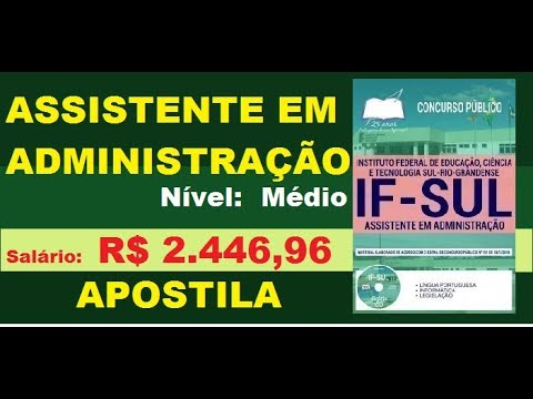 Apostila Concurso IFSul RS 2019 Cargo Assistente em Administração