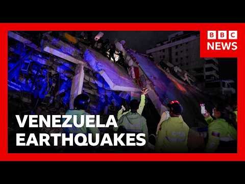 LIVE: Rescuers search rubble after deadly Venezuela earthquakes | BBC News