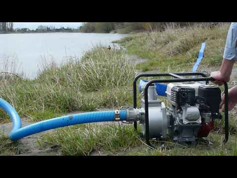 Honda water pump priming demo