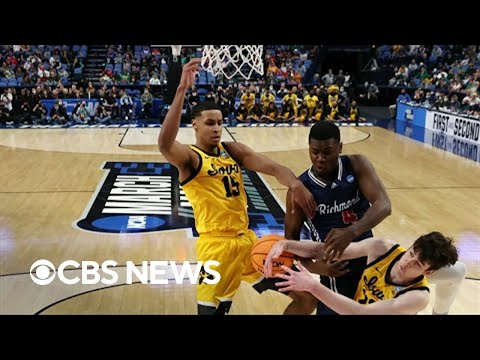 March Madness returns with upsets as teams compete in the first round