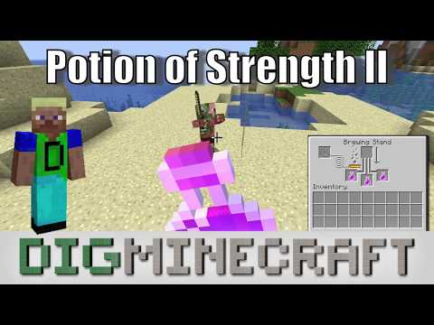 Potion of Strength II in Minecraft