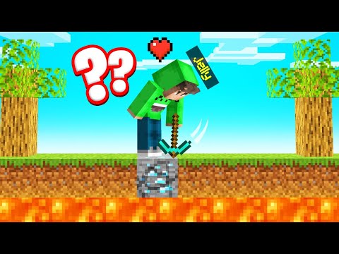 Jelly's Insane Minecraft Challenge! Surviving with JUST 1 Heart!! 😱