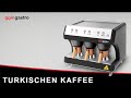 Commercial Turkish Coffee & Mocha Machine TRIO – 3-Group - 2 kW - Stainless Steel - Plumbed-In