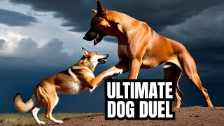 Wolf vs Rhodesian Ridgeback: Who Wins the Canine Clash? | Cane Corso | Pitbull | Facts