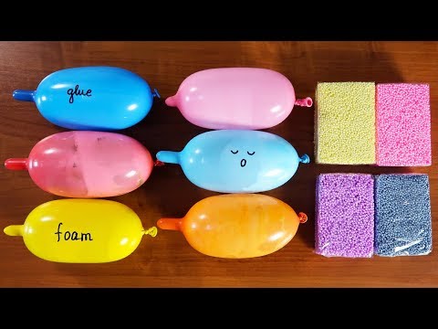 Making Slime With Funny Balloons and Floam Bricks ! Satisfying Slime Video | Tanya St Video