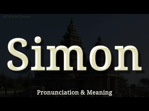 Simon - Pronunciation and Meaning