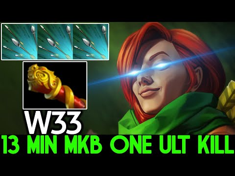 W33 [Windranger] 13 Min Monkey King Bar One ULT Kill Dota 2