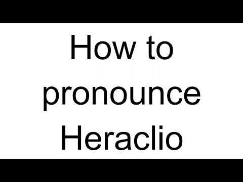 How to Pronounce Heraclio (Spanish)
