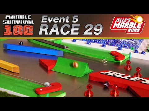 Marble Race: Marble Survival 100 - Race 29 NEW COURSE