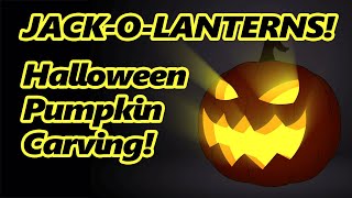 Jack O'Lantern: Carving Pumpkins and DIY Stencil using Photoshop. Halloween 2021