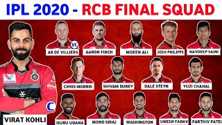 IPL 2020 Royal Challengers Bangalore Full Squad For Vivo IPL 2020 | RCB Final Squad 2020
