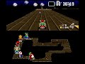 SNES Super Mario Kart Flower Cup 100 With Bowser Ghost Valley 2