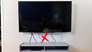 The Easy Way To Hide TV Wires Without Breaking The Electrical Code!