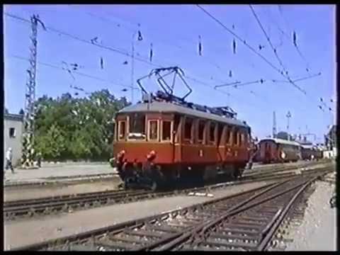 Provoz vlaků na trati č.202 v Bechyni v roce 1999