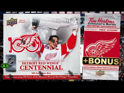 I CAN FINALLY OPEN THESE! - 2025-26 Upper Deck Detroit Red Wings Centennial Hockey Box Set Break x3