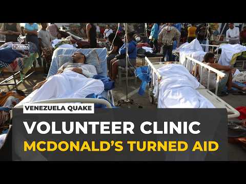 Venezuela's earthquake survivors: Volunteers turn Mcdonald’s into clinic